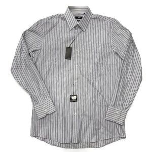Hugo Boss Dress Shirt Mens‎ 15 1/2 32/33 Striped Long Sleeve Button Up 15.5 NWT